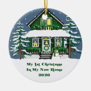 2020 My New Home Christmas Ceramic Ornament