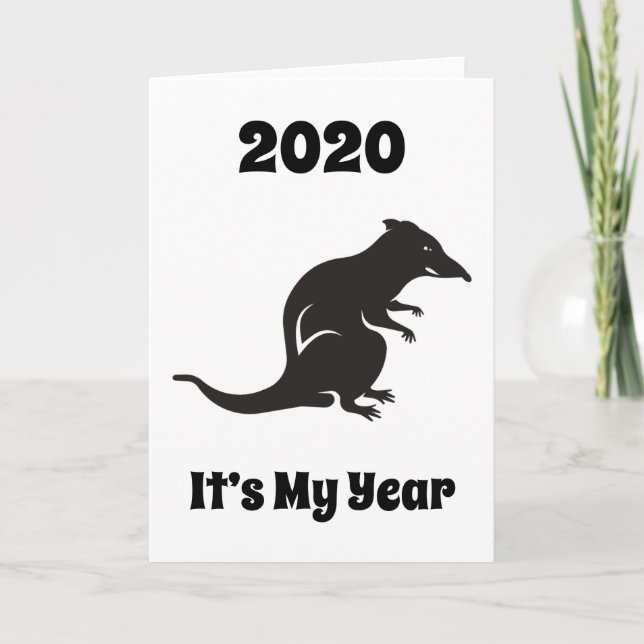 2020 My Rat Year Card (Front)