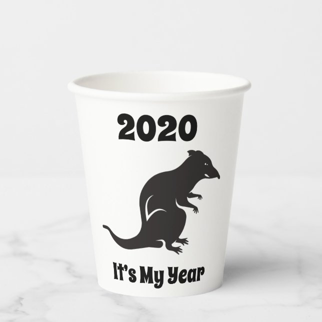 2020 My Rat Year Paper Cups (Front)