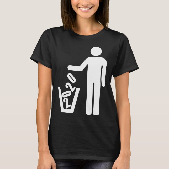 2020 not recommended Basket Waste garbage can T-Shirt (Front)