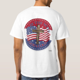 2020 Pray The Vote For God And Country Cross Flag T-Shirt