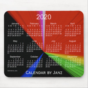 2020 Primary Point Calendar by Janz Mouse Pad