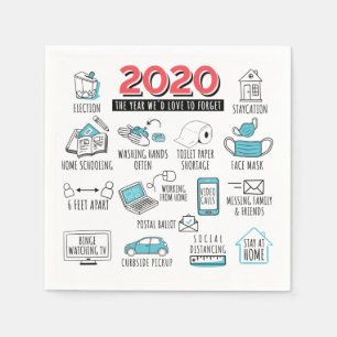 2020 Quarantine Activities Commemorative Paper Napkin