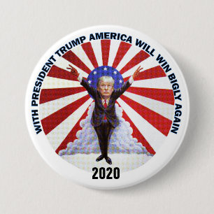 2020 Re-Elect Trump 7.5 Cm Round Badge