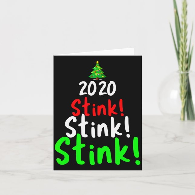 2020 Stink Stank Stunk Matching Family Christmas  Card (Front)