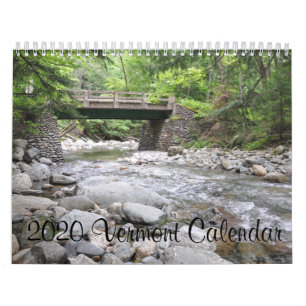 2020 Vermont - Calendar