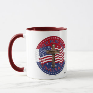 2020 Vote For The Red, White and Blue Cross Flag Mug