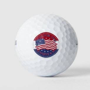 2020 Vote For The Red, White and Blue Flag Golf Balls