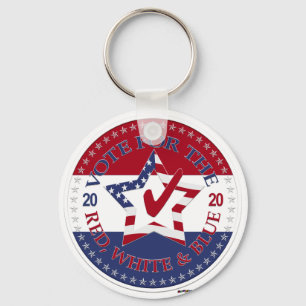 2020 Vote For The Red, White and Blue Star and Che Key Ring