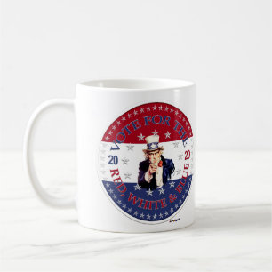 2020 Vote For The Red, White and Blue Uncle Sam Coffee Mug