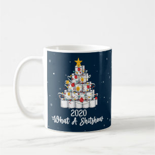2020 What A Shitshow, pandemic Christmas Coffee Mug