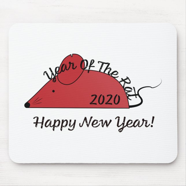 2020 Year of the Rat Mouse Pad (Front)