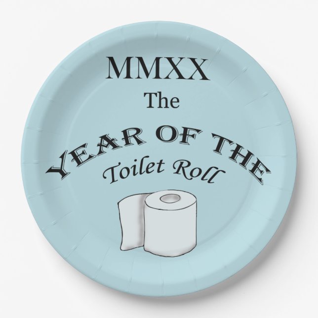 2020 Year of the Toilet Roll Paper Plate (Front)