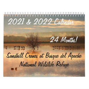 2021/2022 Crane Birds Animals Wildlife Refuge Calendar
