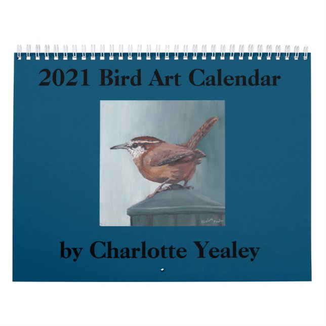 2021 Bird Art Calendar by Charlotte Yealey (Cover)