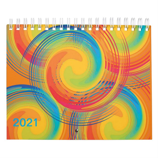 2021 Calendar Colourful Colours (Cover)