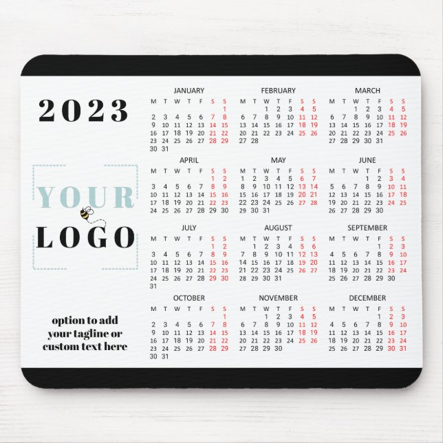 2021 Calendar Custom Company Logo Mouse Pad (Front)