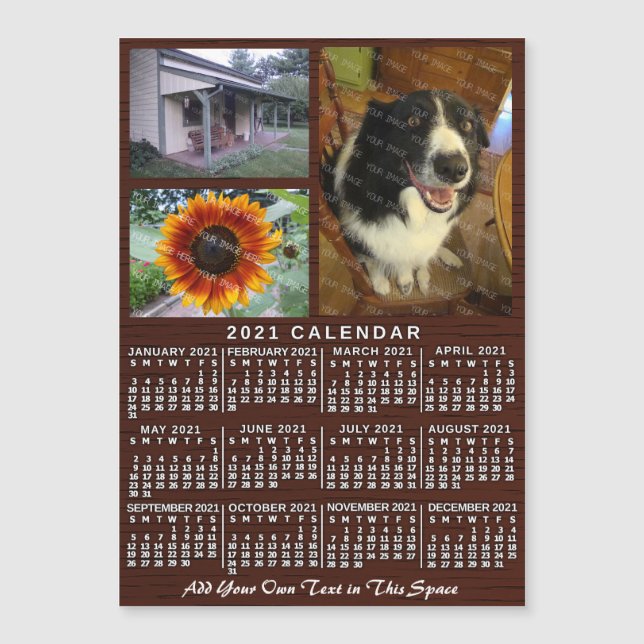 2021 Calendar (See Description for New Version)  (Front)