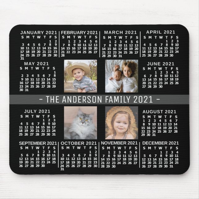 2021 Calendar (See Description for New Version)  Mouse Pad (Front)