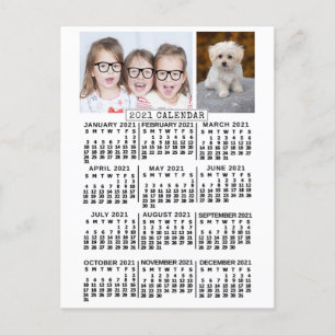 2021 Calendar (See Description for New Version) Postcard