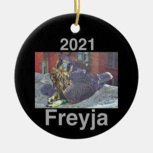 2021 Ceramic Circle Ornament Freyja