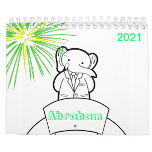 2021 Children's Colourful Colouring Book Calendar