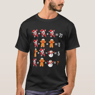 2021 Christmas Order Of Operations Quiz Math Teach T-Shirt