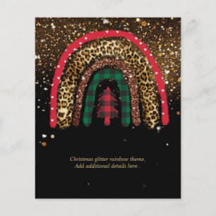 2021 Custom Christmas Rainbow Gold Glitter Glam