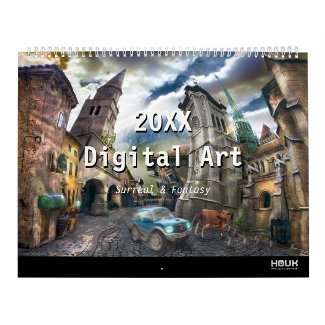 2021 Digital Surreal & Fantasy Art Calendar (Cover)