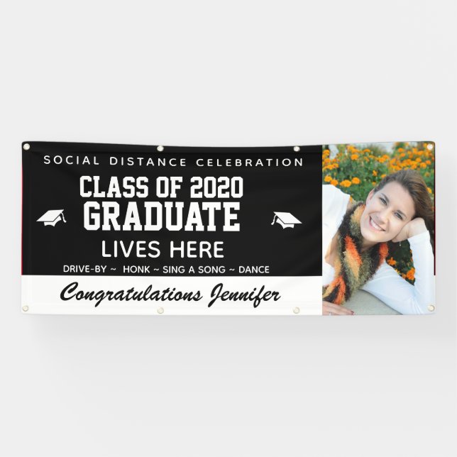 2021 Drive By Graduation Banners - Personalised (Horizontal)