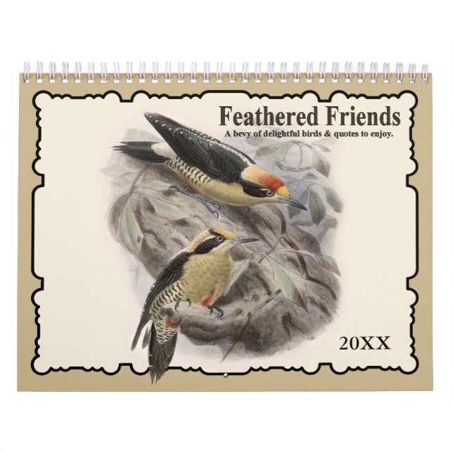 2021 Feathered Friends Bird Wall Calendar (Cover)