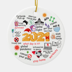 2021 Funny Christmas Decoration Commemorative