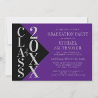 2021 Graduation Silver Purple Custom School Colour