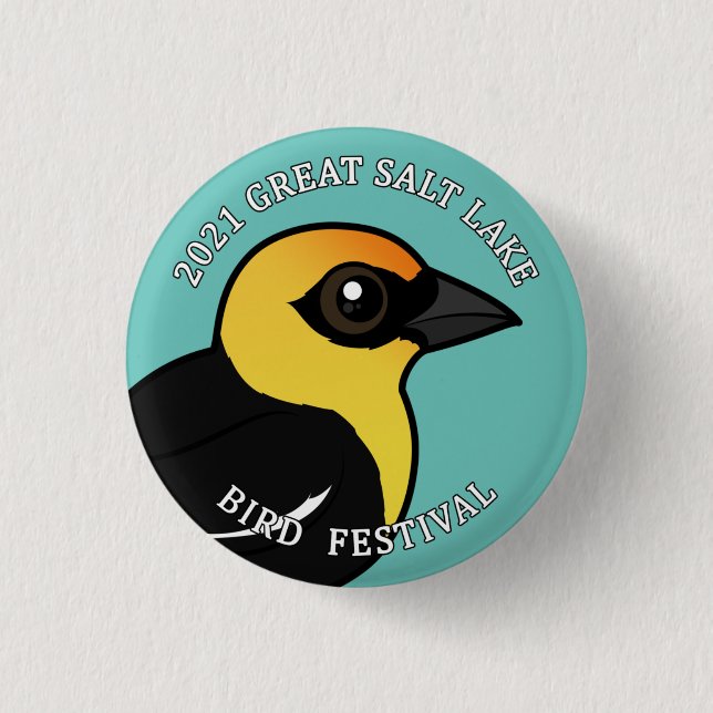 2021 Great Salt Lake Bird Festival 3 Cm Round Badge (Front)