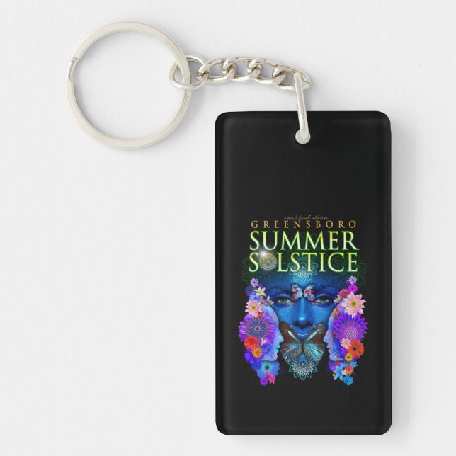 2021 Greensboro Summer Solstice Festival Keepsake Key Ring (Front)