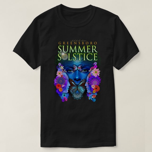 2021 Greensboro Summer Solstice Festival Keepsake T-Shirt (Design Front)