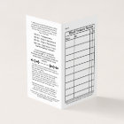 2021 Handy Wallet Card for Blood Pressure Tracking