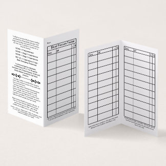 2021 Handy Wallet Card for Blood Pressure Tracking