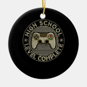 2021 High School Graduation Gamer Graduation Gifts Ceramic Ornament