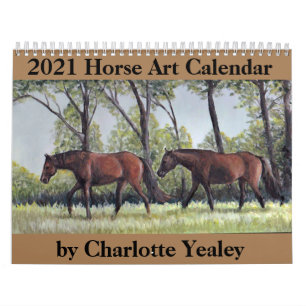 2021 Horse Art Calendar by Charlotte Yealey