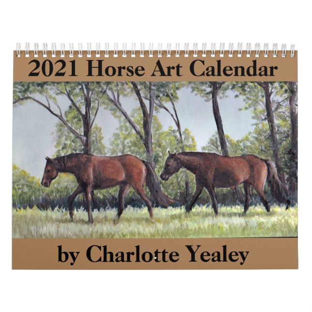 2021 Horse Art Calendar by Charlotte Yealey (Cover)