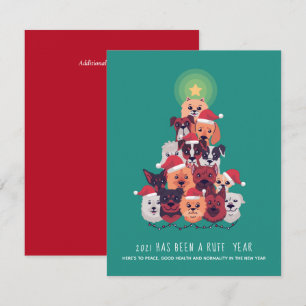 2021 It's been a RUFF Year DOG Christmas Tree