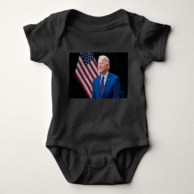 2021 Joe Biden US President Portrait Baby Bodysuit (Front)