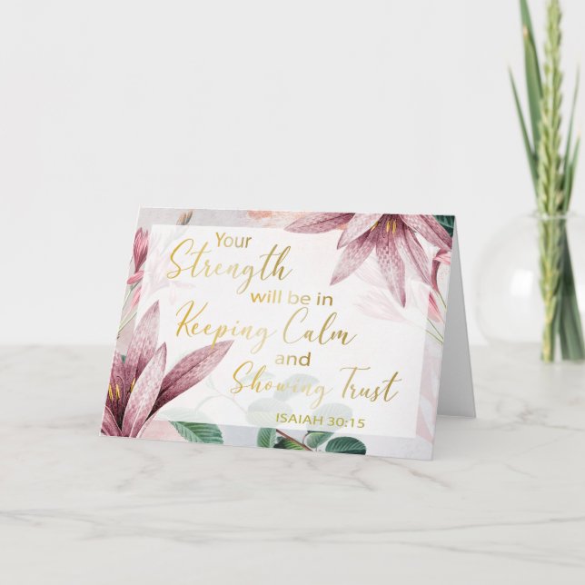 2021 JW Year Text - Keep Calm and Show Trust Card (Front)