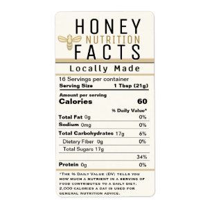 2021 Latest Honey Nutrition Gold Ivory with Bee