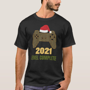 2021 Level Complete - Christmas Handheld Console T-Shirt