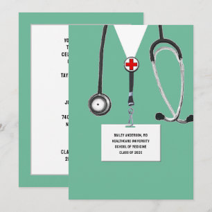 2021 Medical School Graduation Party Invitation