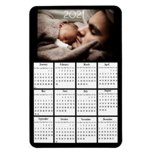 2021 Mini Calendar Refrigerator Magnet