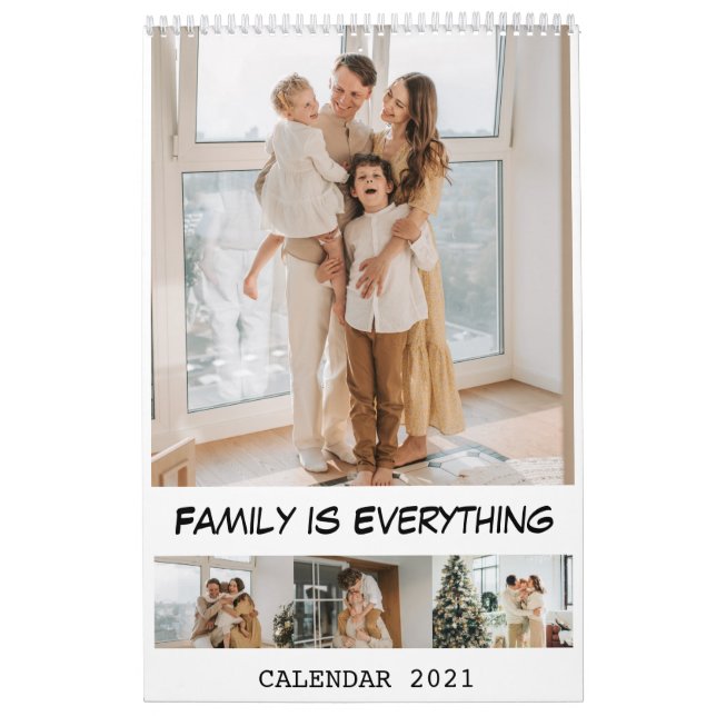 2021 Modern Custom Photo Family is Everything Calendar (Cover)