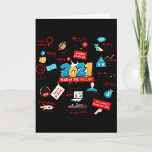 2021 Pandemic Vaccines Commemorative Christmas T S Card